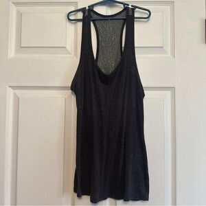 Rue21 Black Racerback Tank Top with Mesh Back